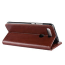 R64 Texture Single Fold Horizontal Flip Leather Case for Huawei Honor View 20, with Holder & Wallet & Card Slots & Photo Frame(Brown)