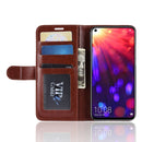 R64 Texture Single Fold Horizontal Flip Leather Case for Huawei Honor View 20, with Holder & Wallet & Card Slots & Photo Frame(Brown)