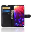 Litchi Texture Horizontal Flip Leather Case for Huawei Honor View 20, with Wallet & Holder & Card Slots (Black)