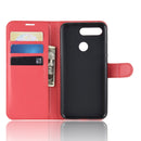 Litchi Texture Horizontal Flip Leather Case for Huawei Honor View 20, with Wallet & Holder & Card Slots (Red)