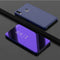 Electroplating Mirror Horizontal Flip Leather Case for Huawei Honor 8X , with Holder (Purple Blue)