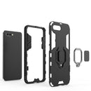 PC + TPU Shockproof Protective Case for Huawei Honor 10, with Magnetic Ring Holder(Black)