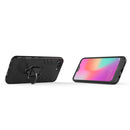PC + TPU Shockproof Protective Case for Huawei Honor 10, with Magnetic Ring Holder(Black)