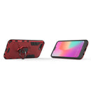 PC + TPU Shockproof Protective Case for Huawei Honor 10, with Magnetic Ring Holder(Red)