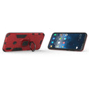 PC + TPU Shockproof Protective Case for Huawei P Smart (2019), with Magnetic Ring Holder (Red)
