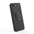 PC + TPU Shockproof Protective Case for Huawei Honor View 20, with Magnetic Ring Holder(Black)