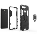PC + TPU Shockproof Protective Case for Huawei Honor View 20, with Magnetic Ring Holder(Black)