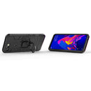 PC + TPU Shockproof Protective Case for Huawei Honor View 20, with Magnetic Ring Holder(Black)