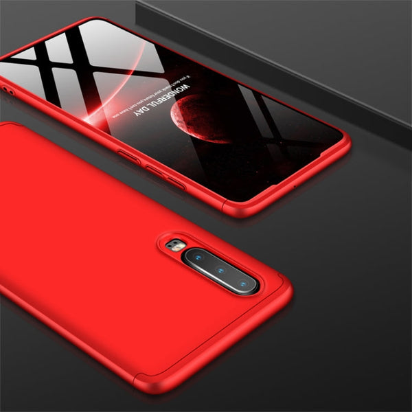 GKK Three Stage Splicing Full Coverage PC Case for Huawei P30 (Red)