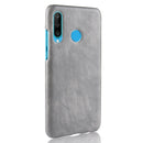 Shockproof Litchi Texture PC + PU Case for Huawei P Smart+ (2019) (Grey)