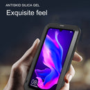 LOVE MEI Powerful Dustproof Shockproof Splashproof Metal + Silicone Combination Case for Huawei P30 Lite (Black)