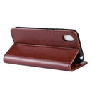 R64 Texture Single Fold Horizontal Flip Leather Case for Huawei Y5 2019, with Holder & Card Slots & Wallet (Brown)