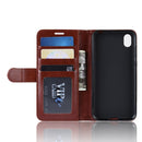 R64 Texture Single Fold Horizontal Flip Leather Case for Huawei Y5 2019, with Holder & Card Slots & Wallet (Brown)