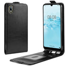 R64 Texture Vertical Flip Leather Case for Huawei Y5 2019 , with Card Slots & Photo Frame (Black)