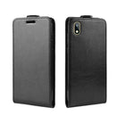 R64 Texture Vertical Flip Leather Case for Huawei Y5 2019 , with Card Slots & Photo Frame (Black)