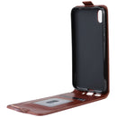 R64 Texture Vertical Flip Leather Case for Huawei Y5 2019 , with Card Slots & Photo Frame (Black)