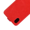 R64 Texture Vertical Flip Leather Case for Huawei Y5 2019 , with Card Slots & Photo Frame (Red)