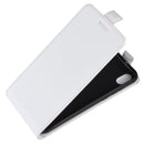 R64 Texture Vertical Flip Leather Case for Huawei Y5 2019 , with Card Slots & Photo Frame (White)