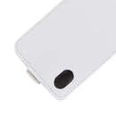 R64 Texture Vertical Flip Leather Case for Huawei Y5 2019 , with Card Slots & Photo Frame (White)
