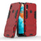 Shockproof PC + TPU Case for Huawei Y6 (2019), with Holder (Red)