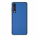 Shockproof Cloth Texture PC+ TPU Protective Case for Huawei P30 (Dark Blue)