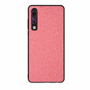 Shockproof Cloth Texture PC+ TPU Protective Case for Huawei P30 (Pink)