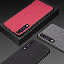 Shockproof Cloth Texture PC+ TPU Protective Case for Huawei P30 (Green)