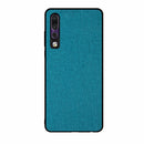 Shockproof Cloth Texture PC+ TPU Protective Case for Huawei P30 (Blue)