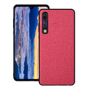 Shockproof Cloth Texture PC+ TPU Protective Case for Huawei P30 (Red)