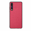 Shockproof Cloth Texture PC+ TPU Protective Case for Huawei P30 (Red)