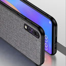 Shockproof Cloth Texture PC+ TPU Protective Case for Huawei P30 (Brown)