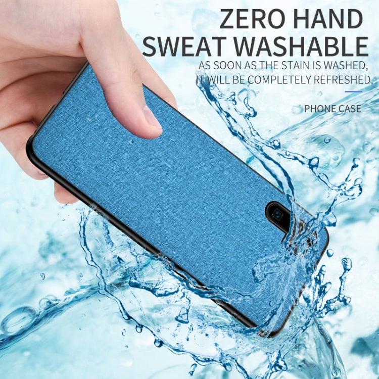 Shockproof Cloth Texture PC+ TPU Protective Case for Huawei P30 Pro (Blue)