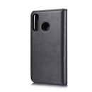 DG.MING Crazy Horse Texture Flip Detachable Magnetic Leather Case for Huawei P30 Lite, with Holder & Card Slots & Wallet (Black)