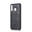 DG.MING Crazy Horse Texture Flip Detachable Magnetic Leather Case for Huawei P30 Lite, with Holder & Card Slots & Wallet (Black)