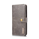 DG.MING Crazy Horse Texture Flip Detachable Magnetic Leather Case for Huawei P30 Lite, with Holder & Card Slots & Wallet (Grey)
