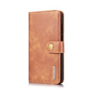 DG.MING Crazy Horse Texture Flip Detachable Magnetic Leather Case for Huawei P30 Lite, with Holder & Card Slots & Wallet (Brown)
