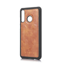 DG.MING Crazy Horse Texture Flip Detachable Magnetic Leather Case for Huawei P30 Lite, with Holder & Card Slots & Wallet (Brown)