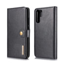 DG.MING Crazy Horse Texture Flip Detachable Magnetic Leather Case for Huawei P30 Pro, with Holder & Card Slots & Wallet (Black)