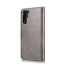 DG.MING Crazy Horse Texture Flip Detachable Magnetic Leather Case for Huawei P30 Pro, with Holder & Card Slots & Wallet (Grey)