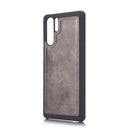 DG.MING Crazy Horse Texture Flip Detachable Magnetic Leather Case for Huawei P30 Pro, with Holder & Card Slots & Wallet (Grey)
