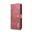 DG.MING Crazy Horse Texture Flip Detachable Magnetic Leather Case for Huawei P30 Pro, with Holder & Card Slots & Wallet (Red)