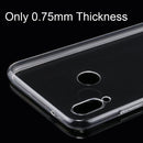 For Huawei P20 Lite 0.75mm Ultra-thin Transparent TPU Protective Back Cover Case(Transparent)