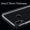 For Huawei P20 Lite 0.75mm Ultra-thin Transparent TPU Protective Back Cover Case(Transparent)