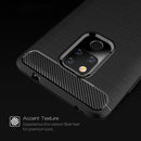 Brushed Texture Carbon Fiber Shockproof TPU Case for Huawei Mate 20 (Red)
