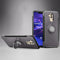 Magnetic 360 Degree Rotation Ring Holder Armor Protective Case for Huawei Mate 20 Lite (Grey)