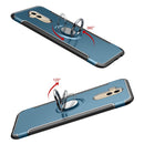 Magnetic 360 Degree Rotation Ring Holder Armor Protective Case for Huawei Mate 20 Lite (Blue)