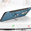 Magnetic 360 Degree Rotation Ring Holder Armor Protective Case for Huawei Mate 20 Lite (Blue)