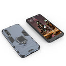 PC + TPU Shockproof Protective Case for Huawei P20 Pro, with Magnetic Ring Holder (Navy Blue)