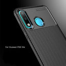 Carbon Fiber Texture Shockproof TPU Case for Huawei P30 Lite (Black)