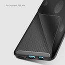 Carbon Fiber Texture Shockproof TPU Case for Huawei P30 Lite (Black)